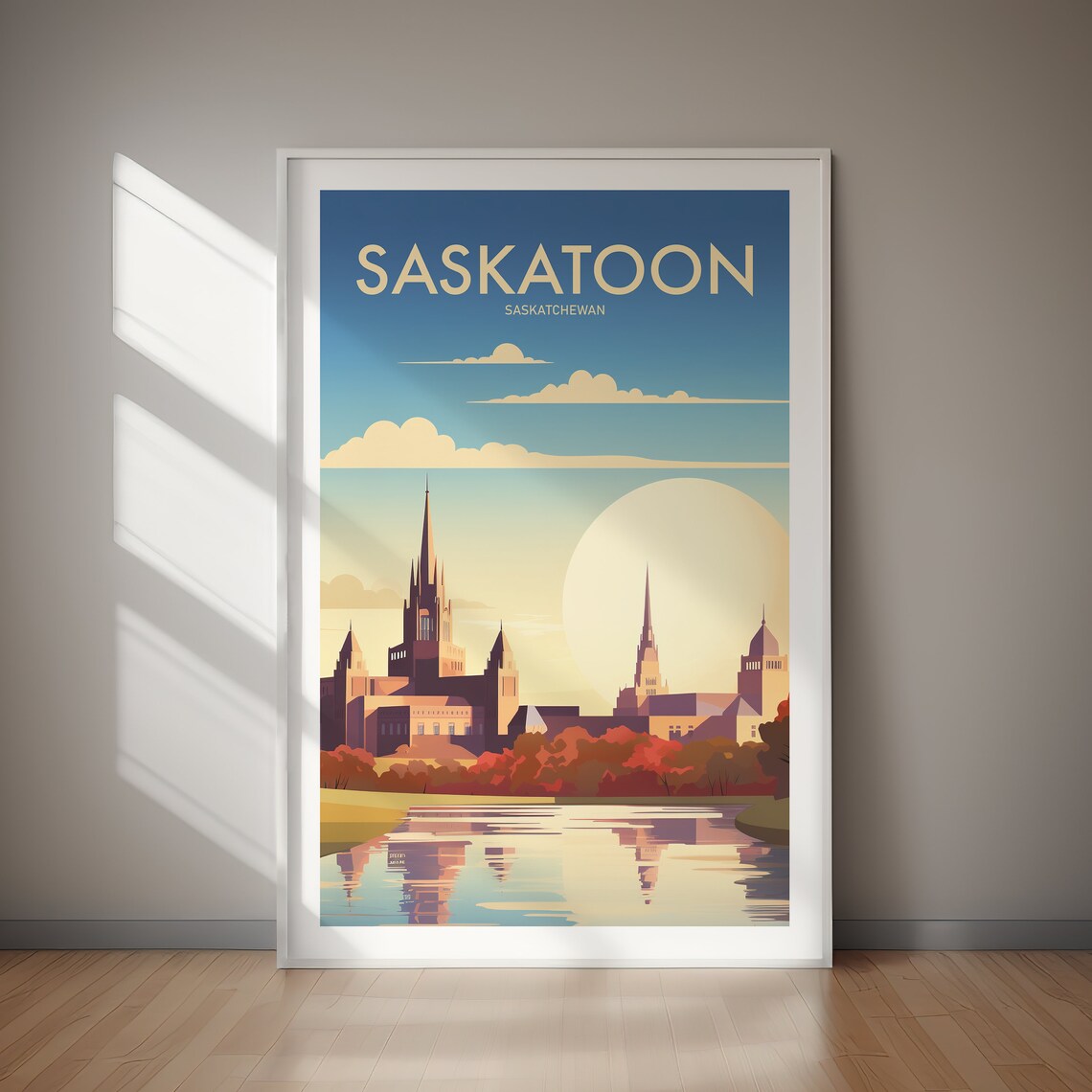 Saskatoon Travel Poster, Saskatchewan Travel Poster