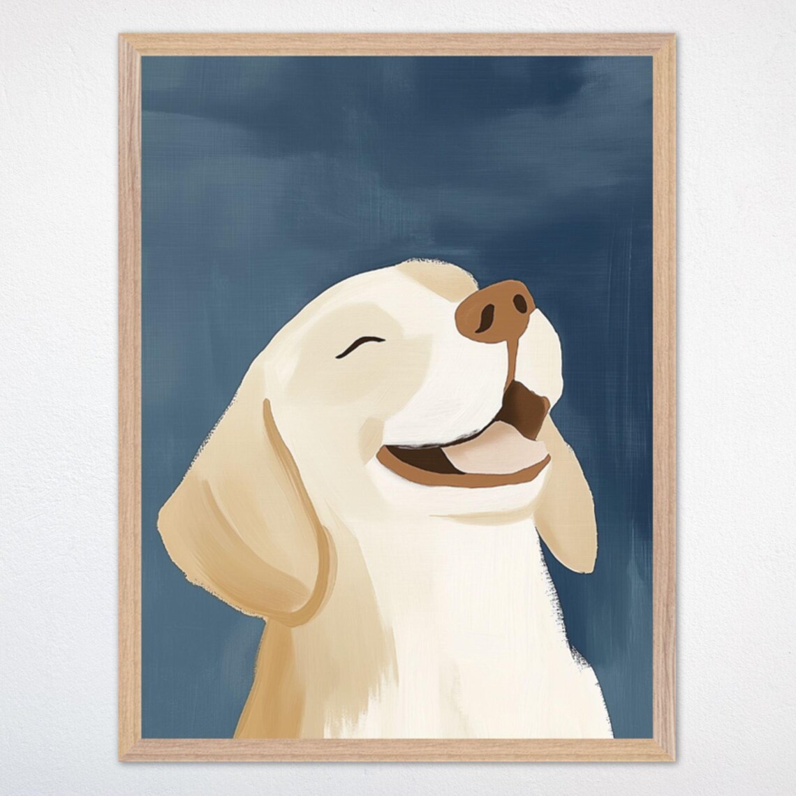 Happy Dog Nursery Wall Art, Playful Puppy Decor