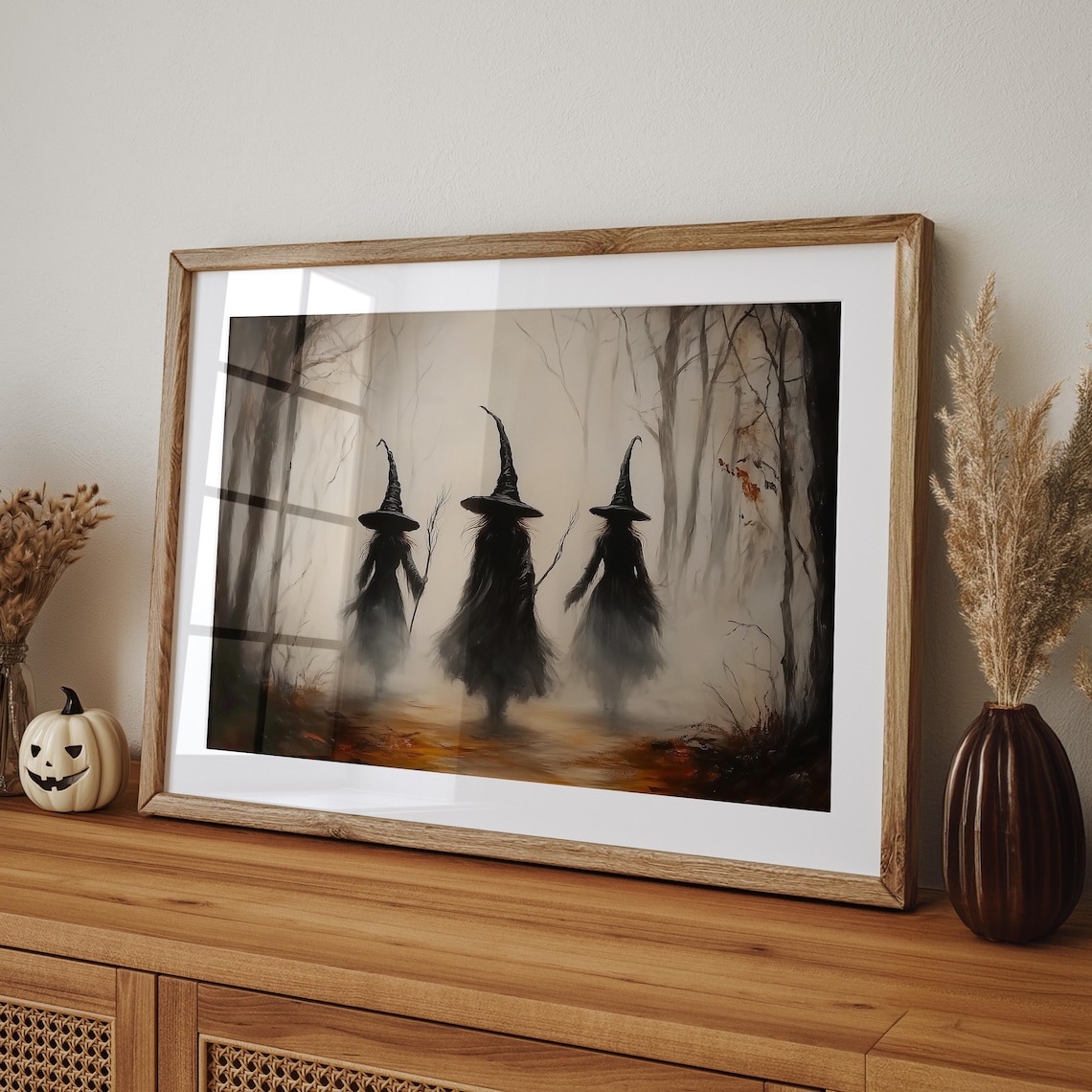 Witchy Halloween Decor, Vintage Style Art Print - Image 5