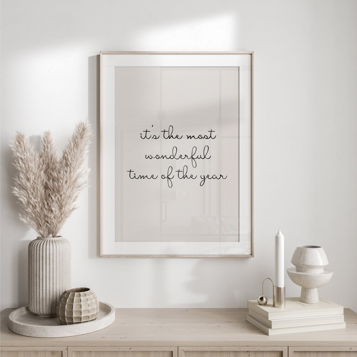 Christmas Quote Minimalist Winter Art Print - Image 5