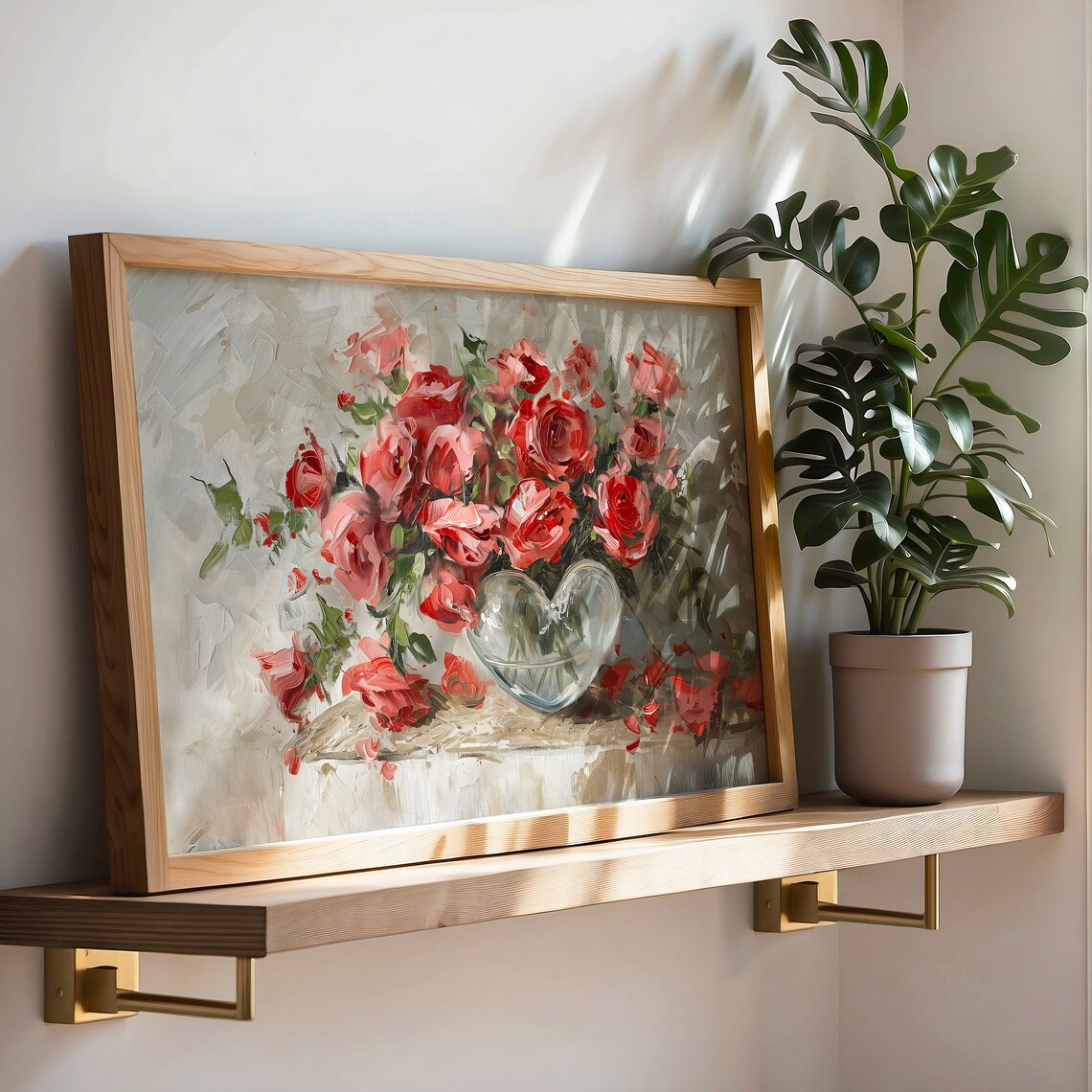 Red Roses Vintage Romantic Art Print, Valentines Decor - Image 5