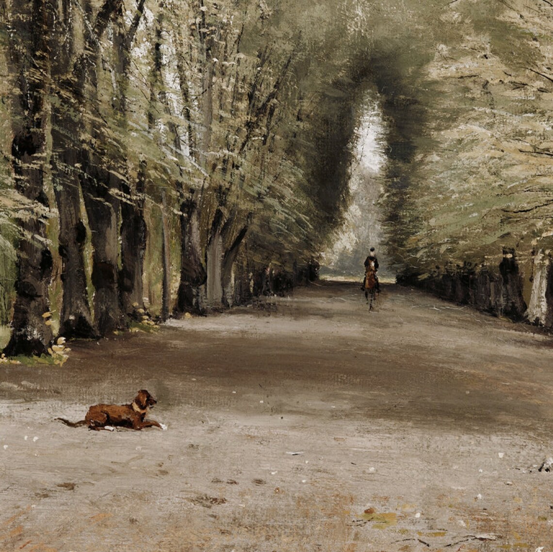 Forest Park Vintage Equestrian Art Print - Image 3