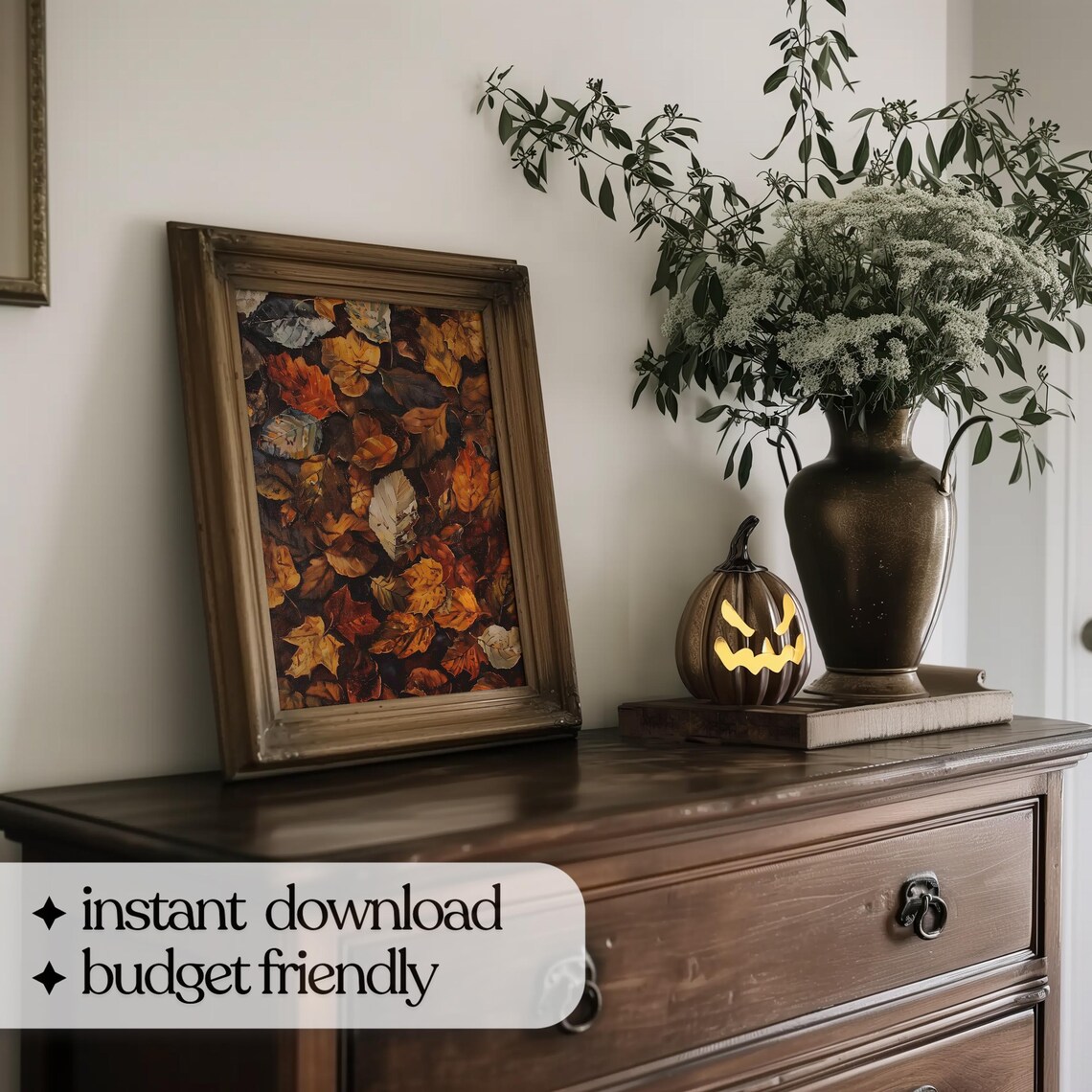 Autumn Leaves Botanical Fall Wall Art Print - Image 5