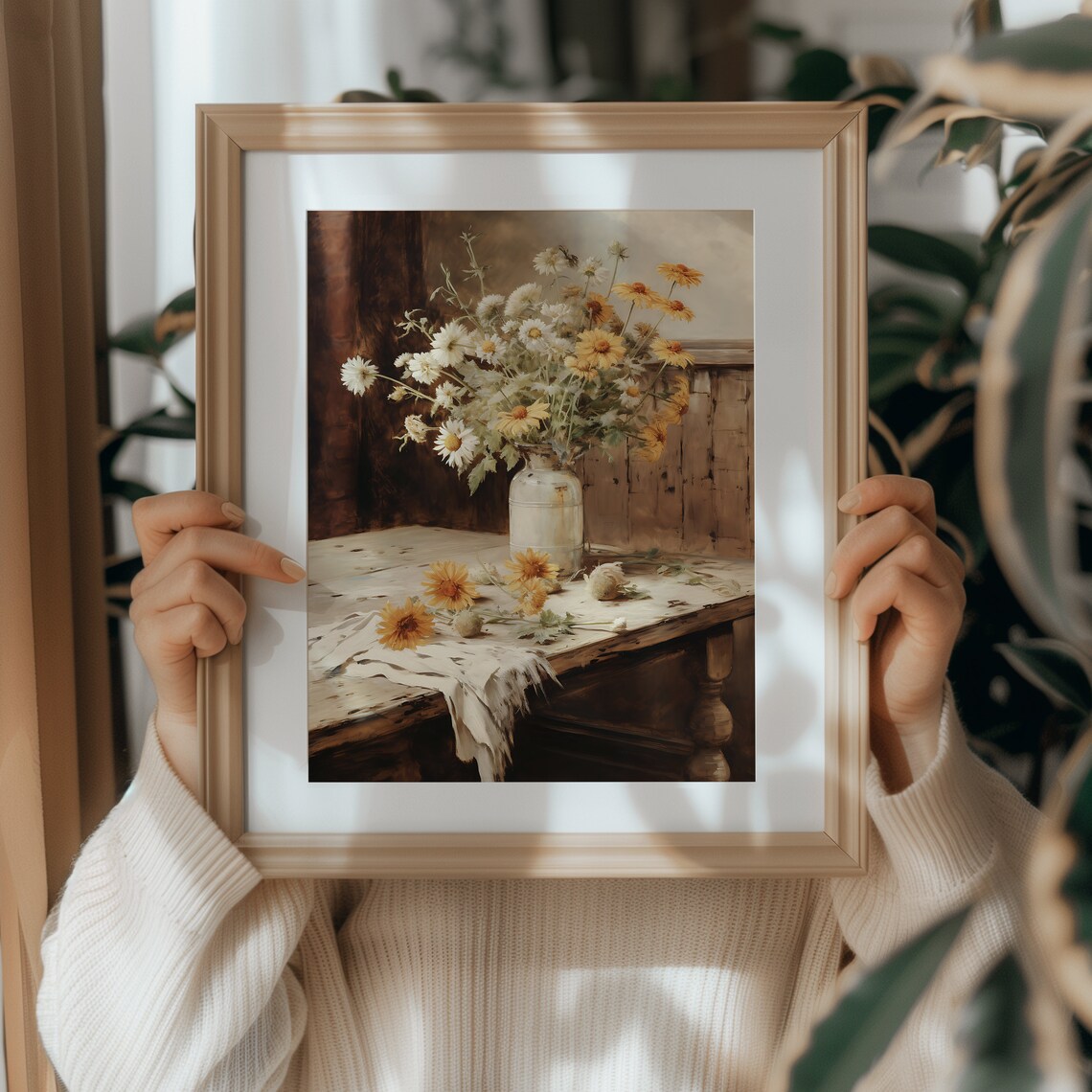 Farmhouse Sunflower Print, Rustic Spring Art - Image 4