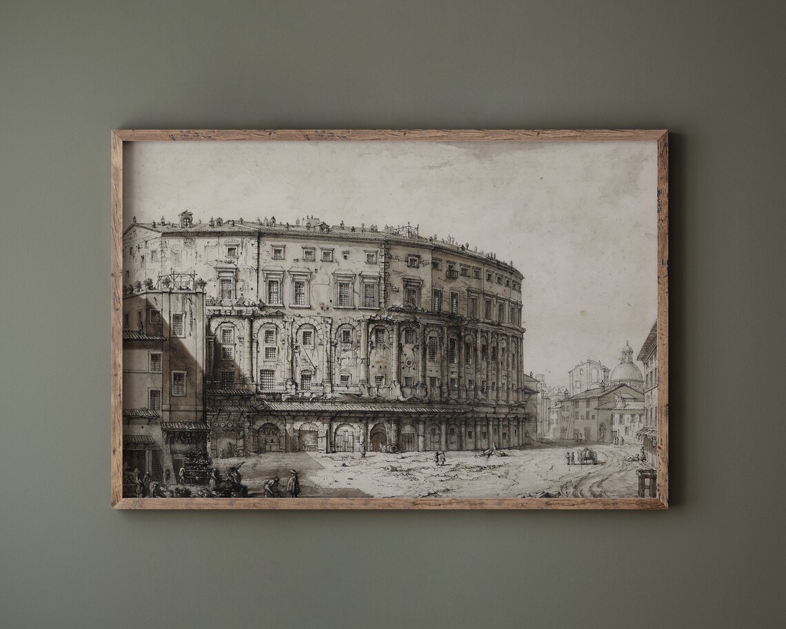 Rome Theatre Architecture Vintage Europe Poster Print - Image 3