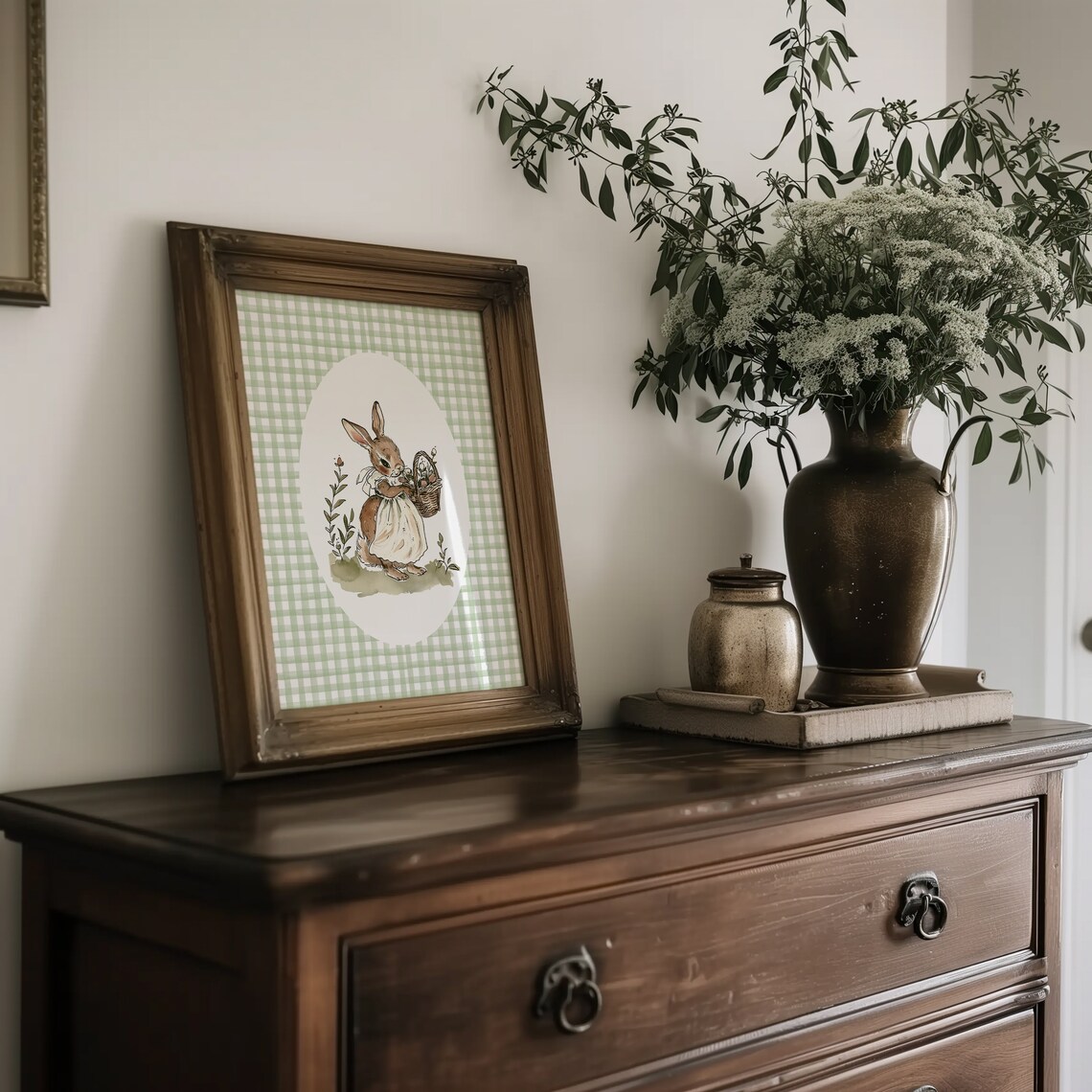 Rabbit Illustration Print, Cottagecore Nursery Decor - Image 5