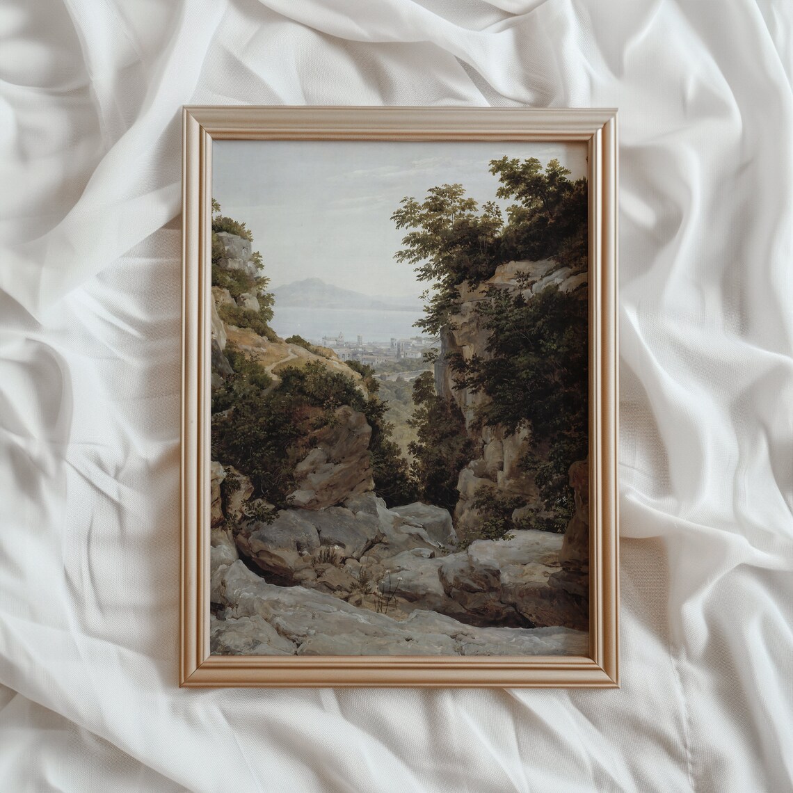 Mountain Landscape Vintage Art Print