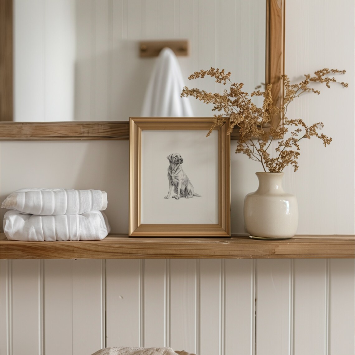 Labrador Retriever Dog Sketch Art Print, Pet Artwork - Image 3