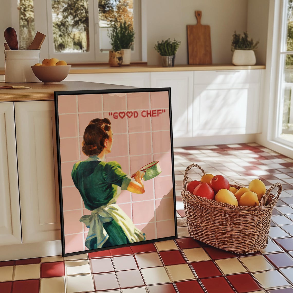 Good Chef Wall Art Retro Kitchen Decor Vintage Kitchen Wall Prints Aesthetic Kitchen Wall Art Bar Kitchen Prints Cute Poster - Image 6