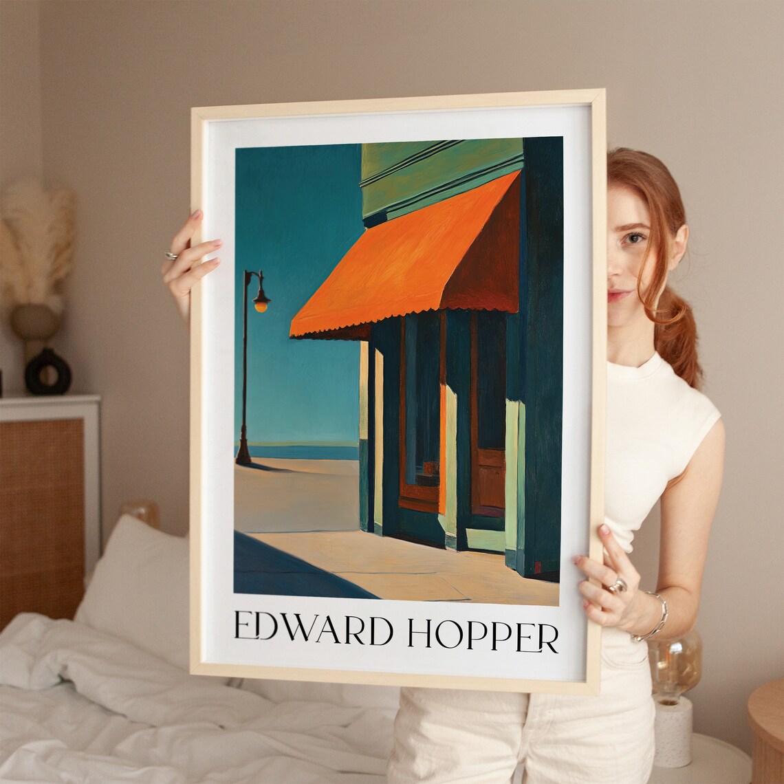Edward Hopper Vintage Mid-Century Modern Art Print