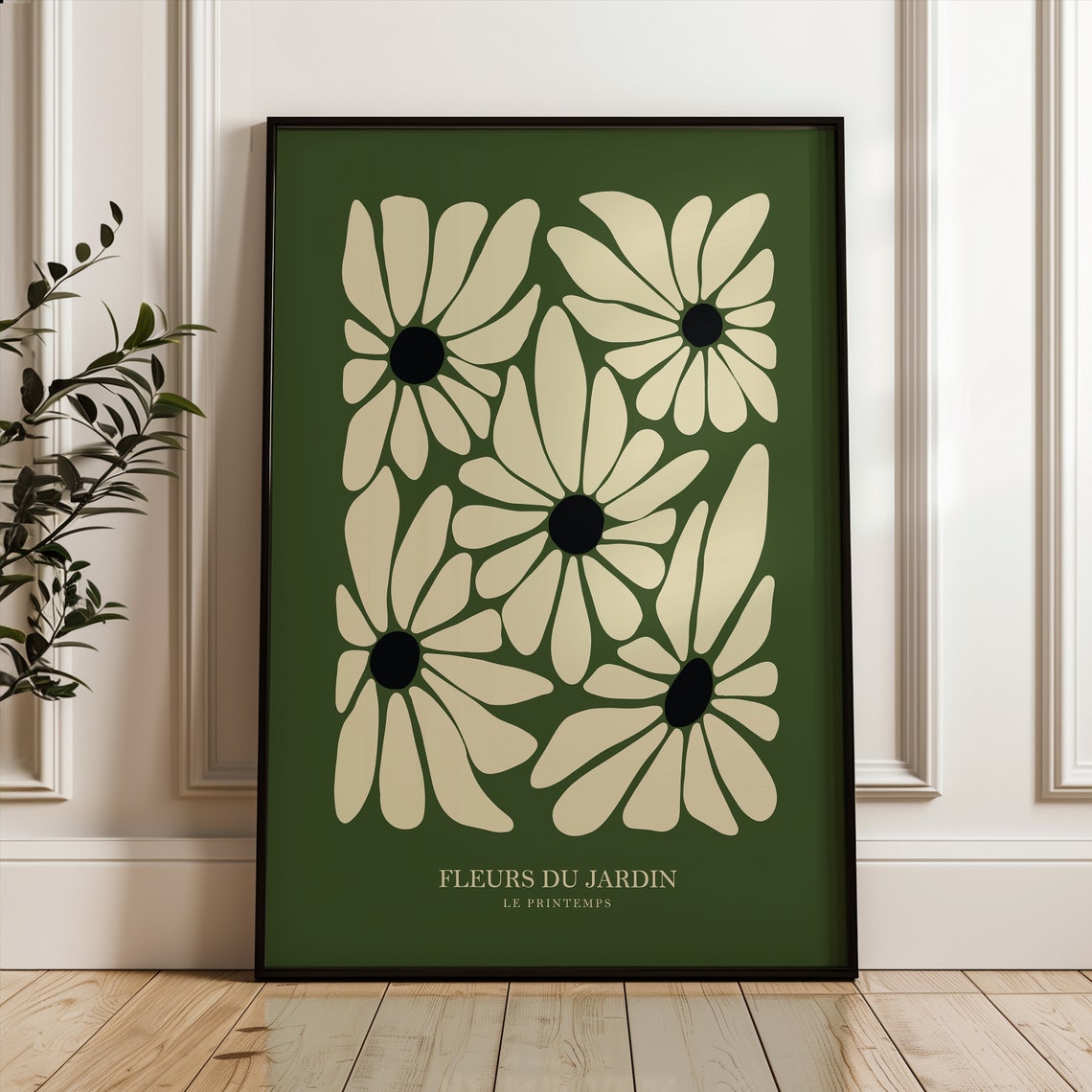 Fleurs du Jardin Le Printemps Matisse Style Flower Exhibition Poster