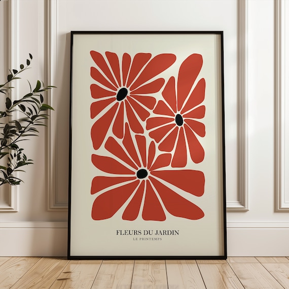 Henri Matisse Flower Style Exhibition Poster