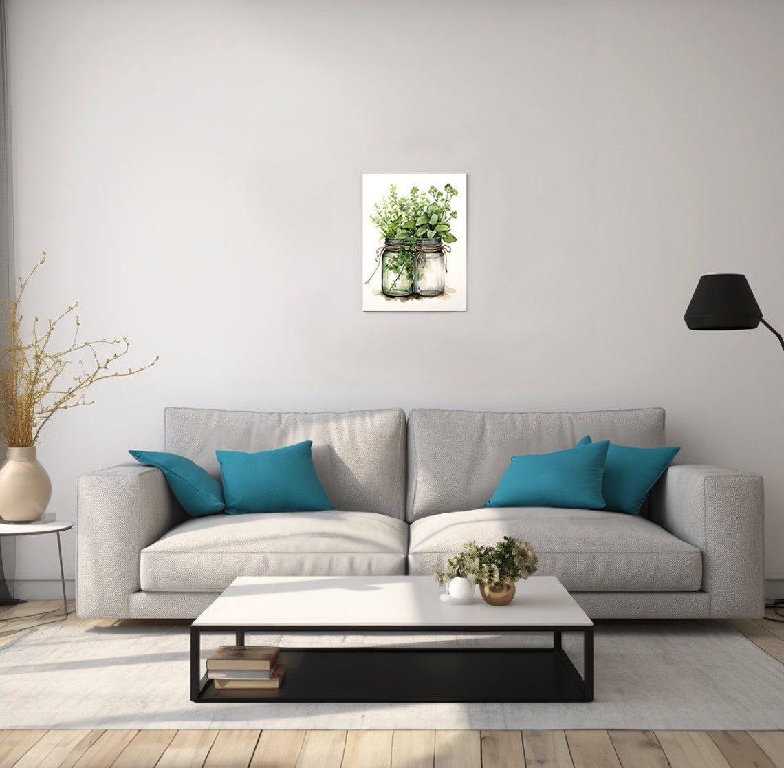 Verdant Treasures Abstract Art Print - Image 2