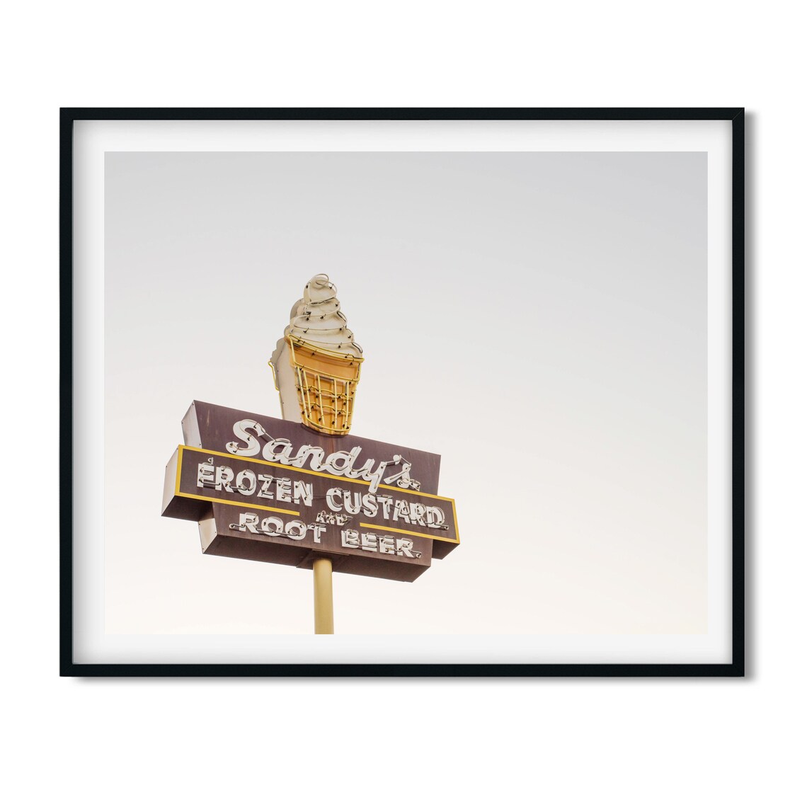 Austin, Texas Ice Cream Mid-Century Art Print - Image 2