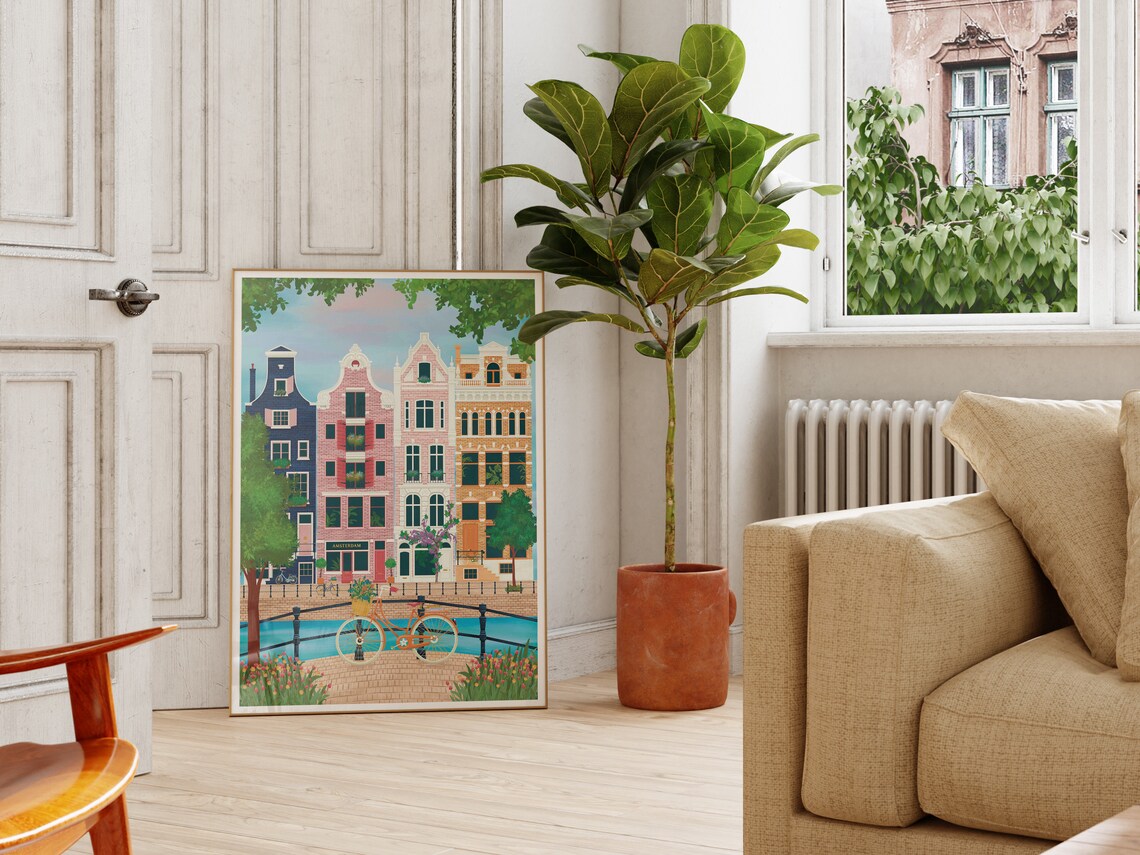 Amsterdam Art Print, By The Canals - Image 3