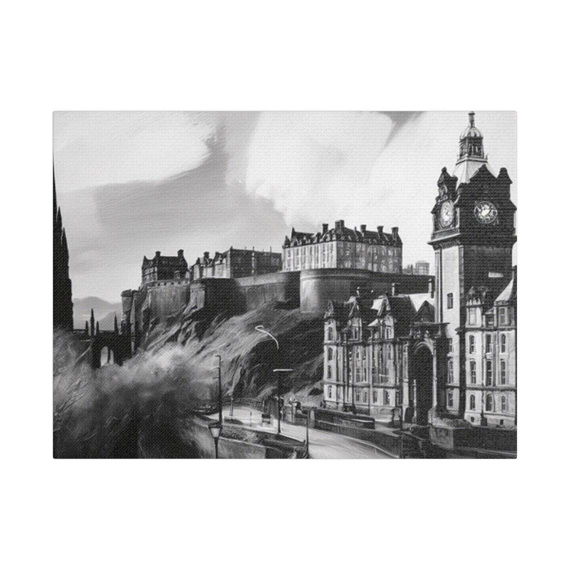 Edinburgh Landscape, Urban Wall Decor Art Print - Image 3
