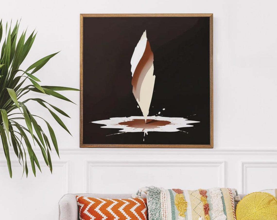 Contemporary Abstract Art Print Soft Art Neutral Modern Minimalist Poster Instant Wall Decor