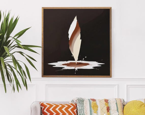 Contemporary Abstract Art Print Soft Art Neutral Modern Minimalist Poster Instant Wall Decor
