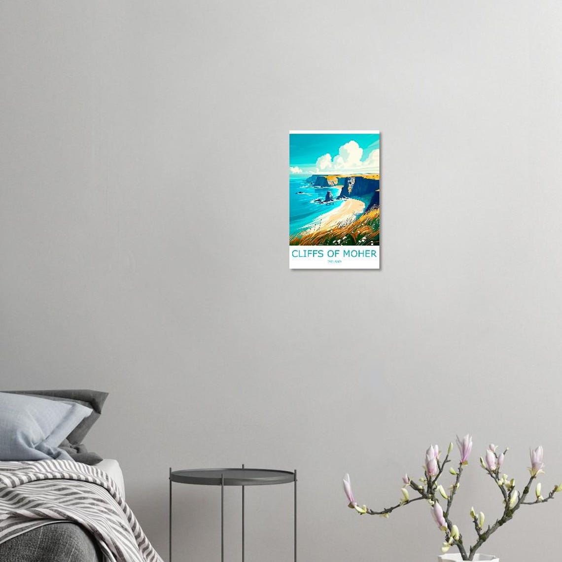 Cliffs of Moher Sea Cliffs Golden Beach Ireland Coastal Poster - Image 2