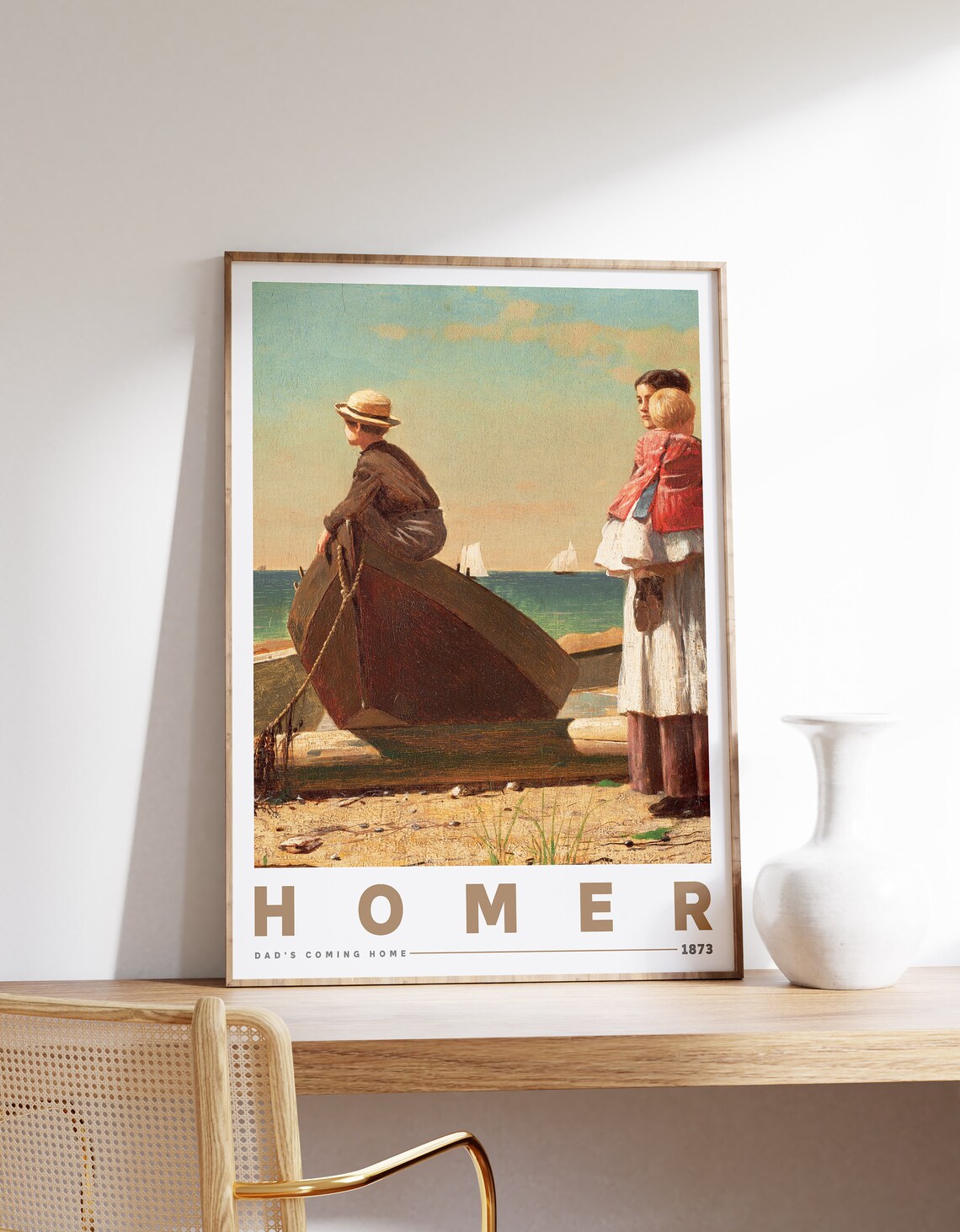 Winslow Homer, Dads Coming Home Poster Print