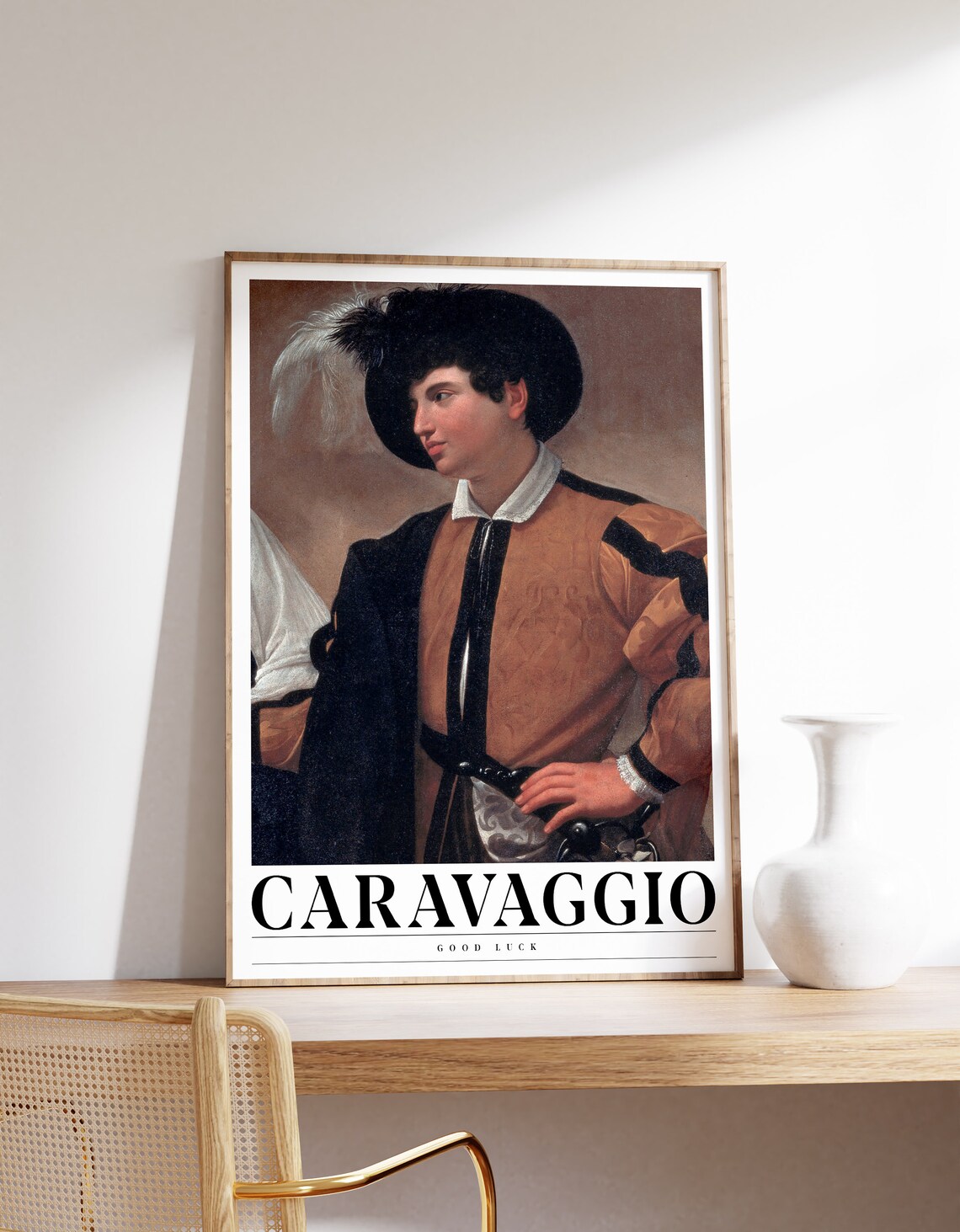 Caravaggio Good Luck The Fortune Teller Baroque Portrait Classic Poster