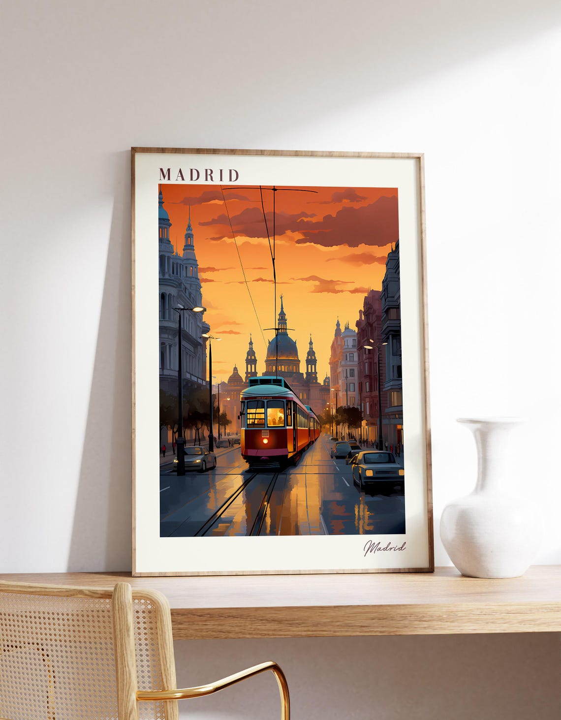 Madrid Travel Poster