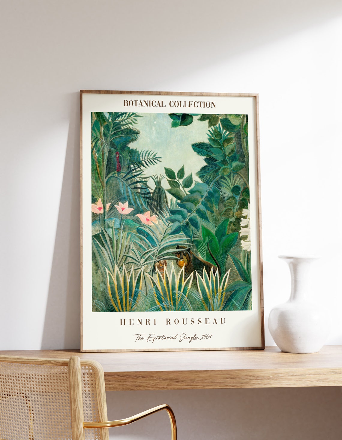 Henri Rousseau Equatorial Jungle Botanical Collection Poster