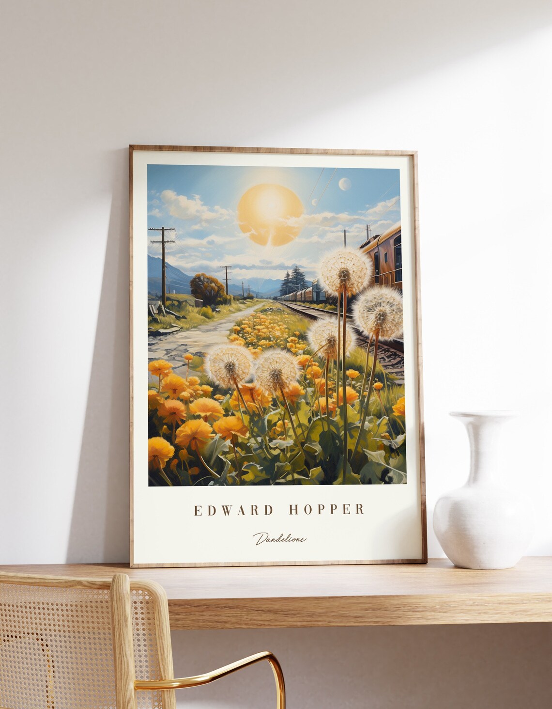 Dandelions Poster, Edward Hopper Vintage Poster