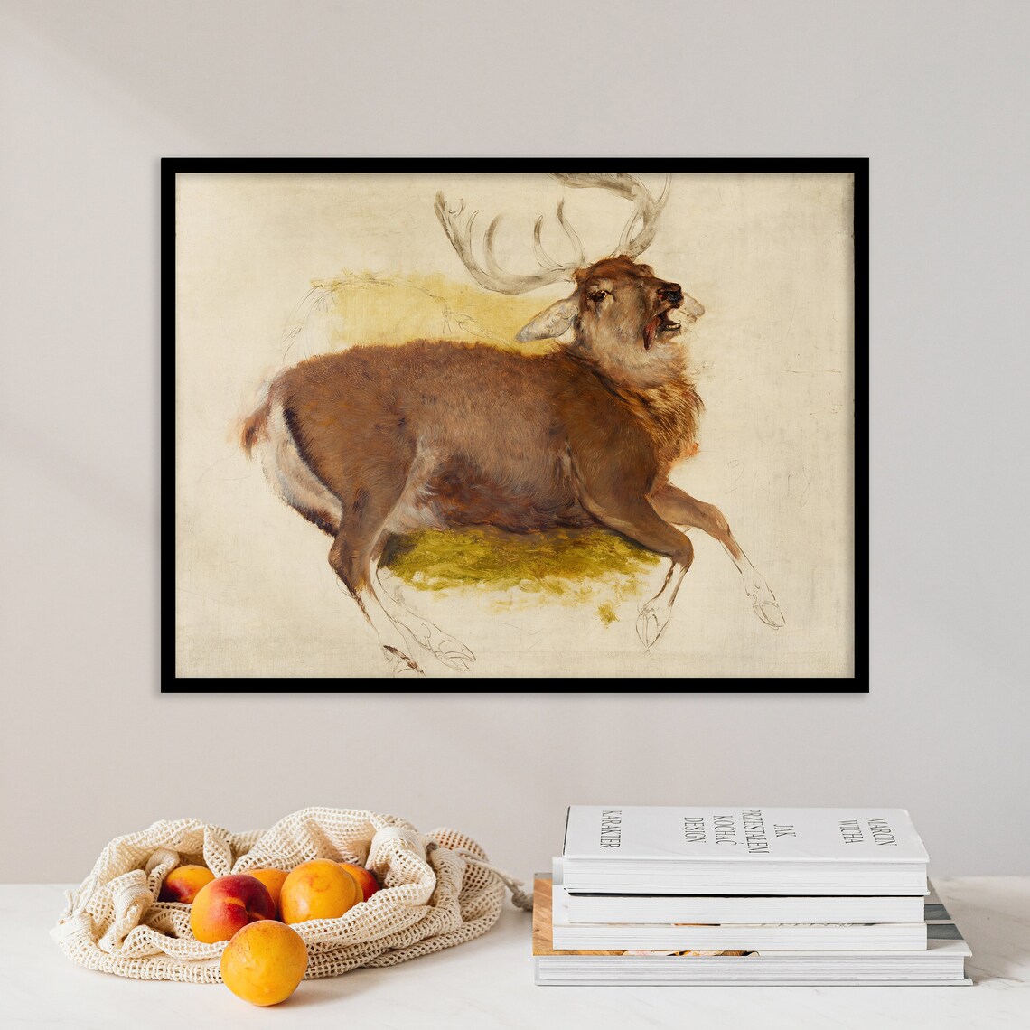 Sir Edwin Henry Landseer Dying Stag, Vintage Poster Print