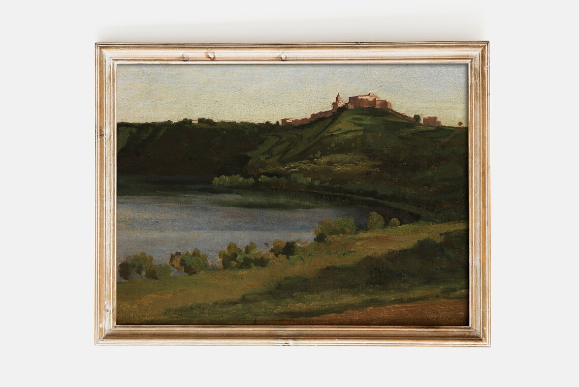 Camille Corot Lake Albano And Castel Gandolfo 1826 Italy Poster