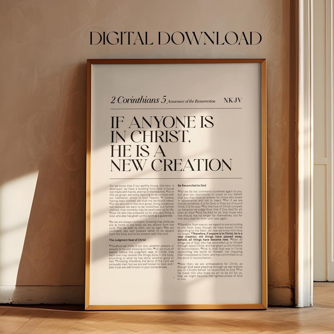 2 Corinthians 5:17 Bible Verse Art Print - Image 4