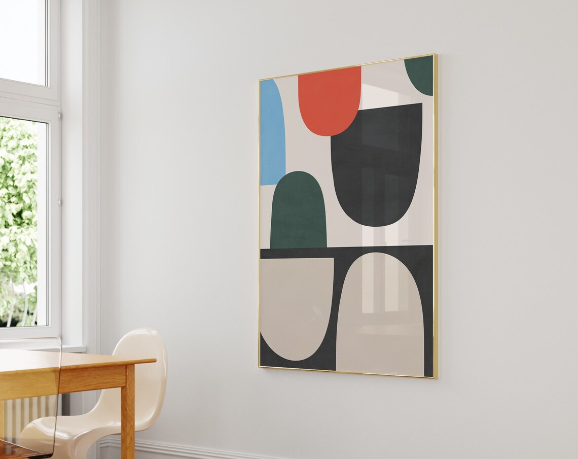 Minimalist Mid Century Color Field Art Print - Image 3