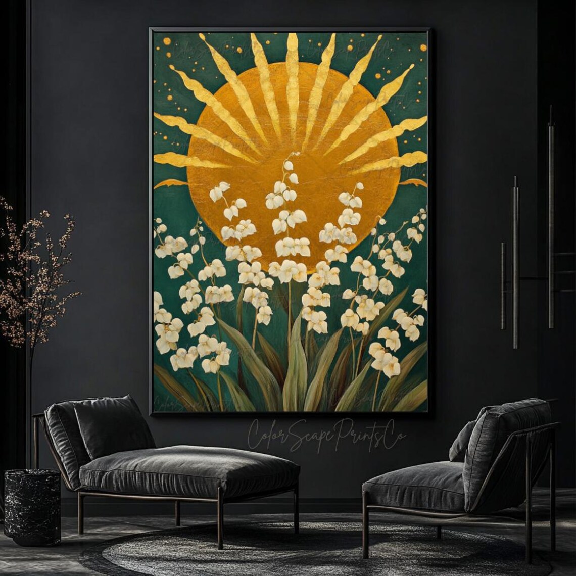 Lily Of The Valley Botanical Flower Art Print - Image 3