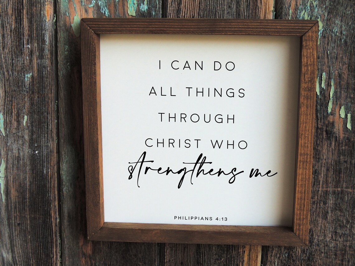 I Can Do All Things Through Christ Verse Art Print - Image 3