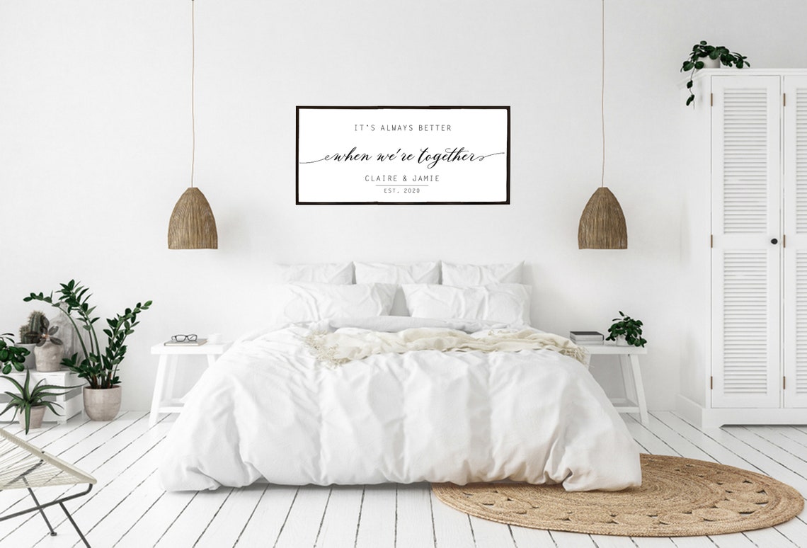 It Is Always Better When We Are Together Couples Wall Sign Poster - Image 2