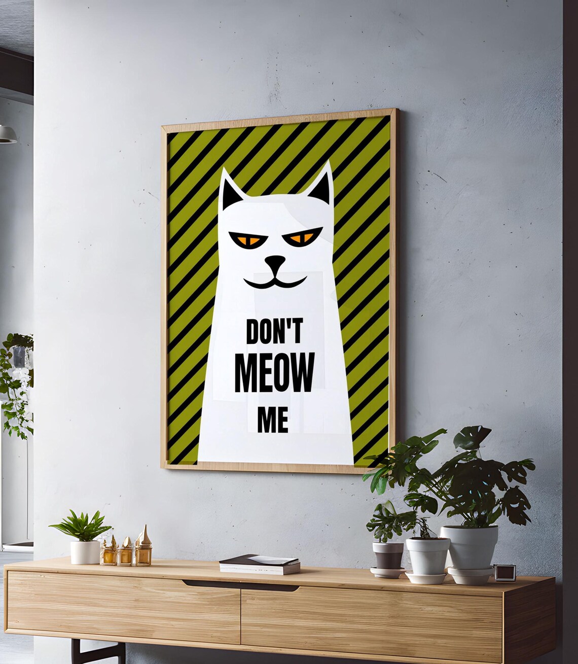 Purr Fectly Cat Poster, Animal Lovers - Image 6