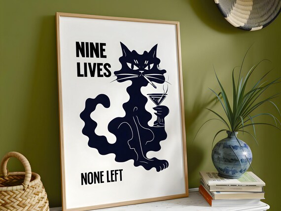 Nine Lives Cat, Unique Design For Pet Lovers