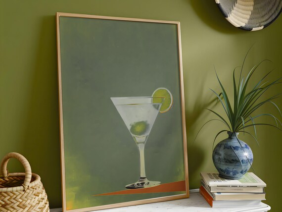 Vintage Framed Poster Retro Home Bar Wall Art
