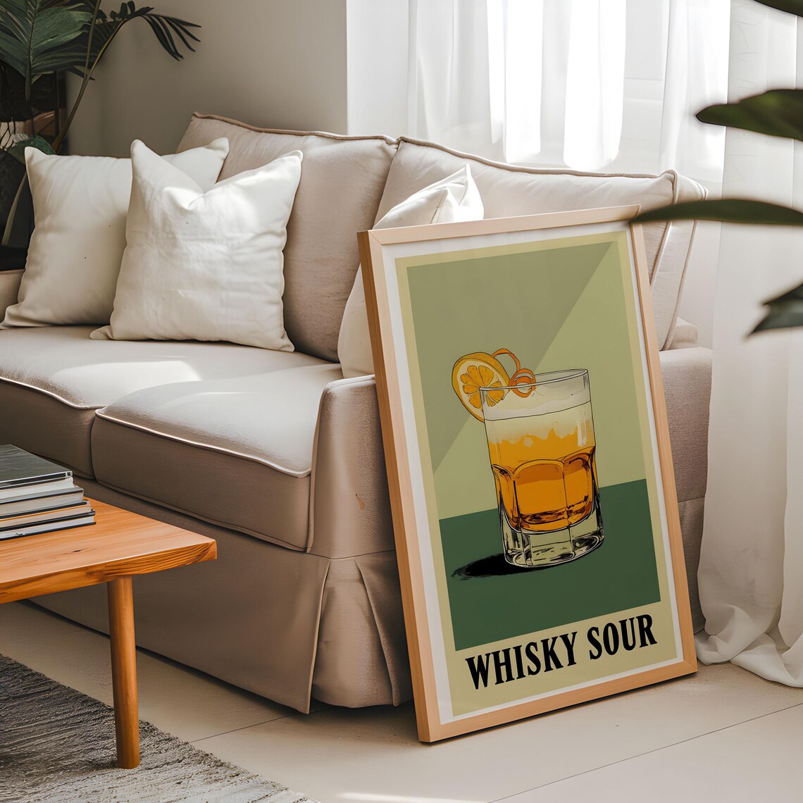Whisky Sour Retro Style, Vintage Cocktail Decor - Image 7