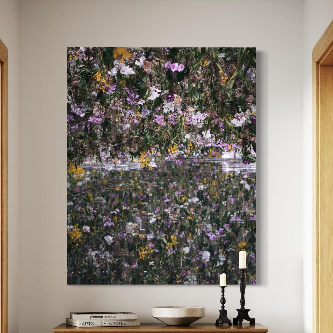 Tokyo TeamLab Orchid Field Mirrored Room Immersive Art Photo Poster