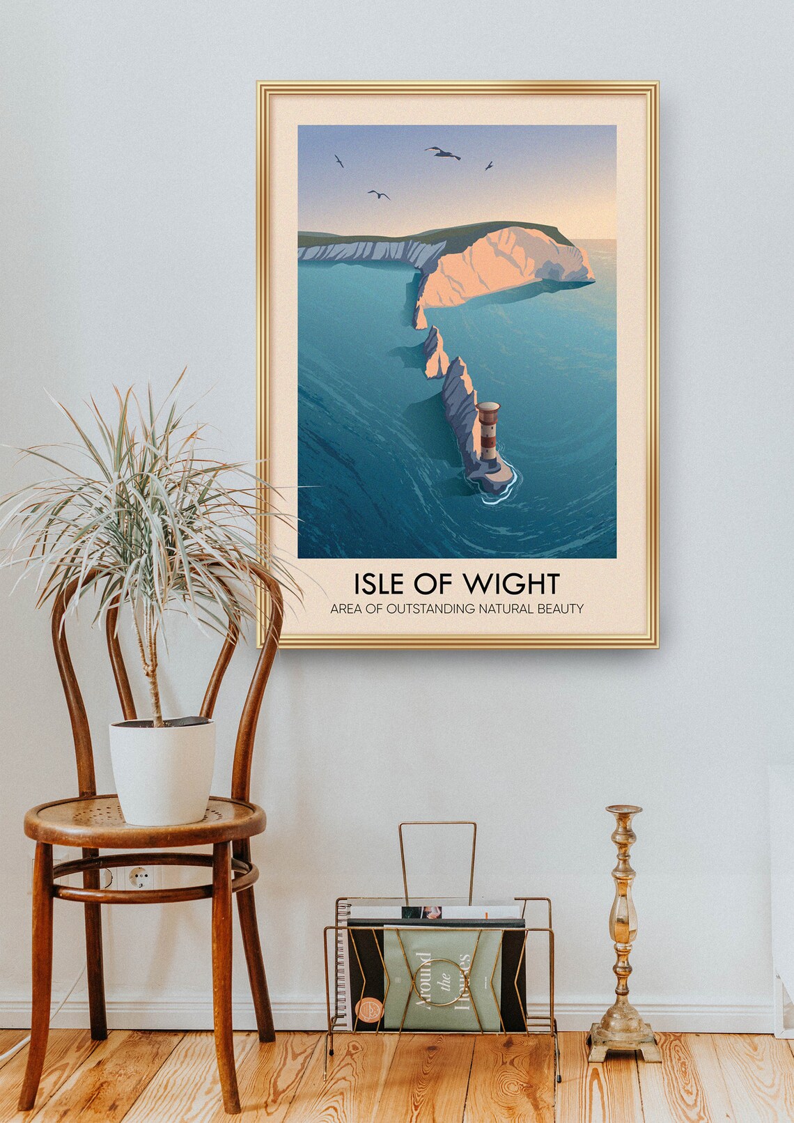Isle Of Wight AONB Vintage Travel Poster - Image 2