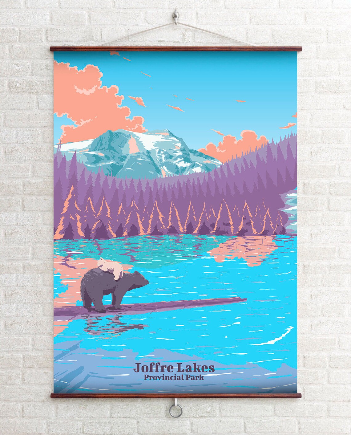 Joffre Lakes Provincial Park Travel Poster, British Columbia - Image 4