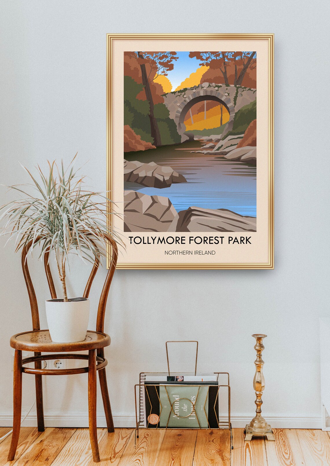 Tollymore Forest Park Vintage Travel Poster, Ireland - Image 2