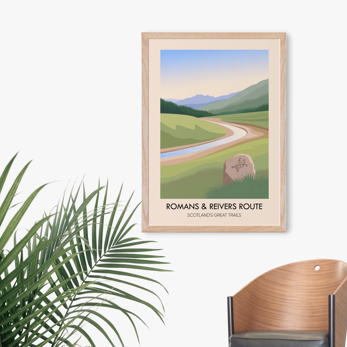 Romans And Reivers Route Scotland's Great Trails Travel Poster - Image 3