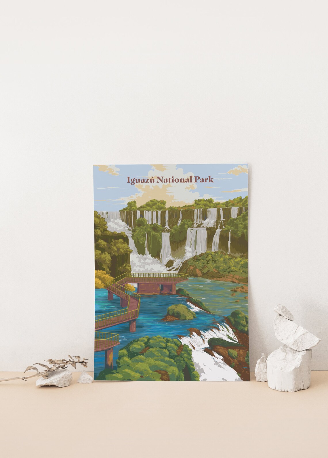 Iguazu National Park Travel Poster, Argentina Falls - Image 4