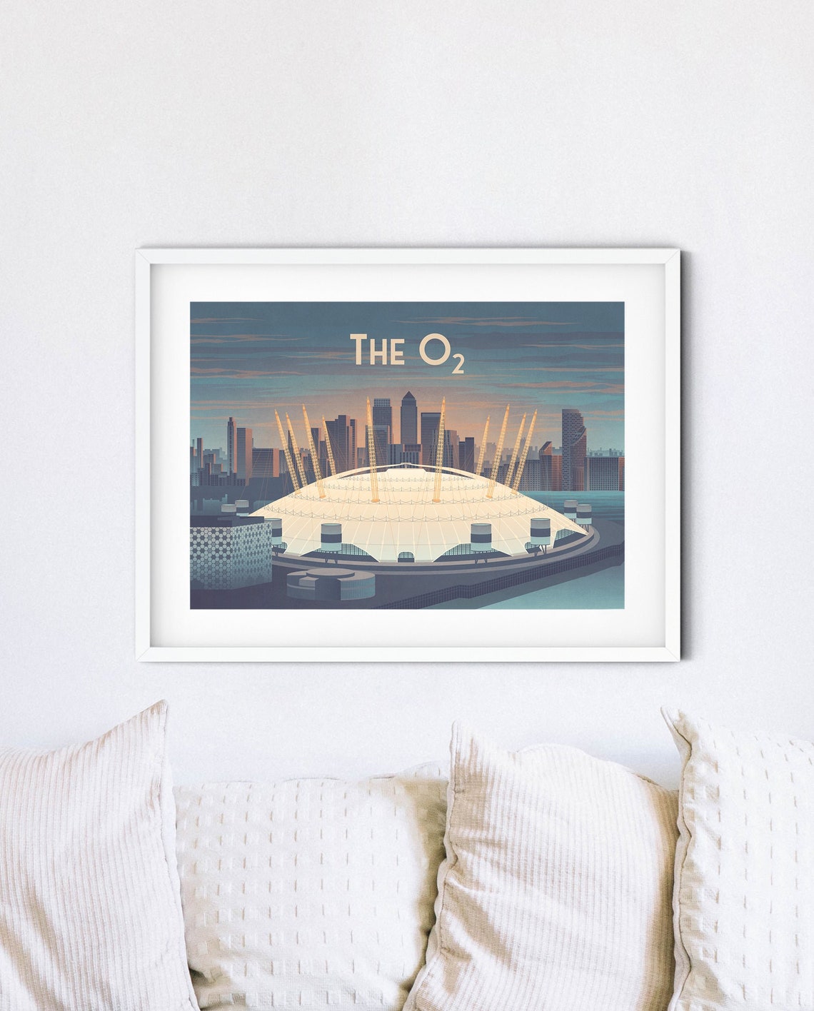 O2 Arena London London Travel Poster The O2 Millennium Dome Greenwich Vintage Travel Print Concert Festival Live Music Festival C2c - Image 4