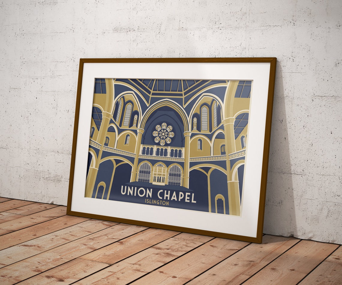 Union Chapel Poster Highbury And Islington London Travel Print Music Venue Print Gig Poster Camden Chalk Farm Church Theatre Music - Image 3