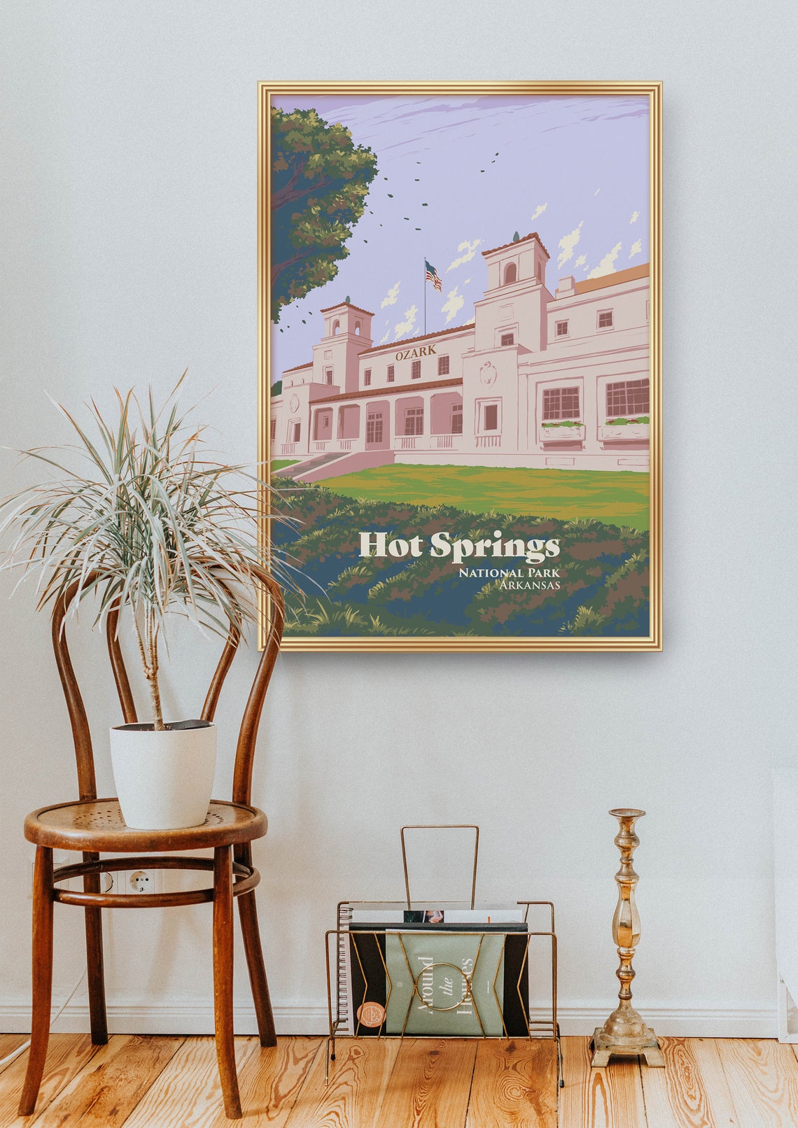 Hot Springs National Park Arkansas Historic Ozark Bathhouse Poster - Image 2