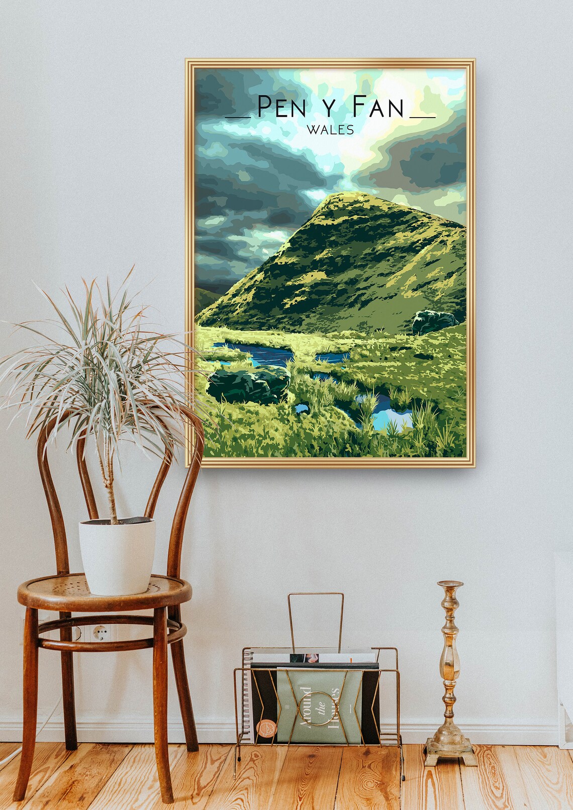 Pen Y Fan Travel Poster, South Wales Mountains - Image 2