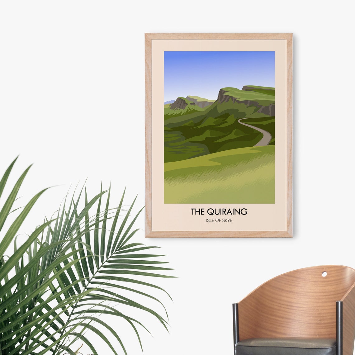 The Quiraing Isle Of Skye Poster Scotland Hiking Old Man Of Storr National Park Vintage Travel Print Trotternish Ridge Staffin Art - Image 4